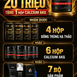 Calcium AKG - Combo 20 triệu siêu tiết kiệm